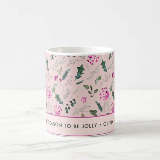Mug Noël rose pâle (Centre)