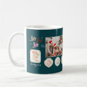 Mug Noël Rose Vert Rétro (Gauche)