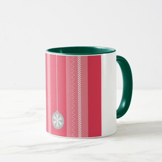 Mug Noël rouge (Devant droit)