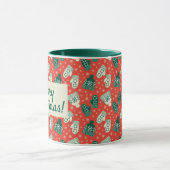 Mug Noël - Rouge - Casquette & Mittens (Centre)