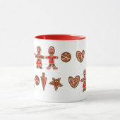 Mug Noël rouge de père Noël (Centre)