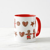 Mug Noël rouge de père Noël (Devant droit)