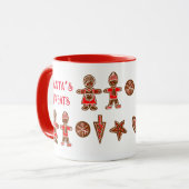 Mug Noël rouge de père Noël (Devant gauche)