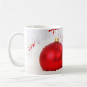 Mug Noël Rouge et blanc Joyeux Noël II (Gauche)