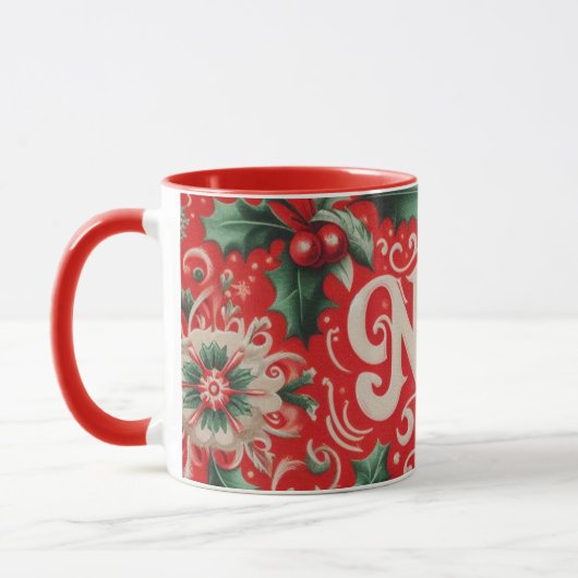 Mug Noel rouge et vert (Gauche)