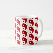 Mug Noël Rouge Yin & Yang Motif (Devant droit)