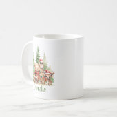 MUG NOËL RUSTIQUE ANIMAUX EN BOIS (Devant gauche)