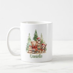 MUG NOËL RUSTIQUE ANIMAUX EN BOIS