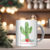 Mug Noël rustique Cactus Vacances Succulentes