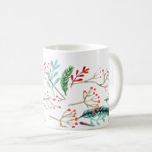 Mug Noël rustique naturel (Devant droit)