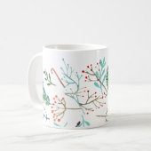 Mug Noël rustique naturel (Devant gauche)