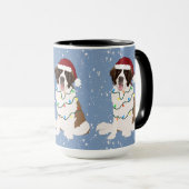 Mug Noël Saint Bernard (Devant droit)