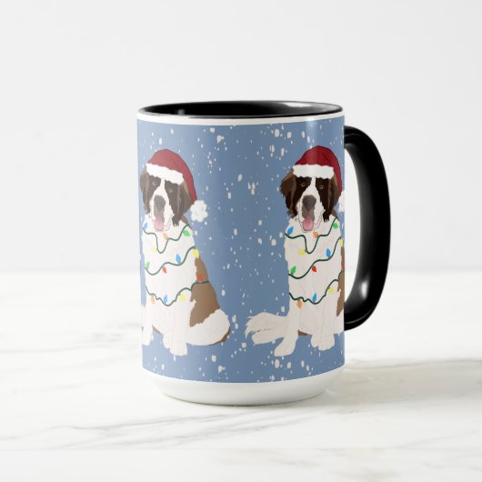 Mug Noël Saint Bernard (Devant droit)