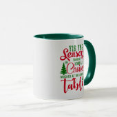 Mug Noël saison de design de choix (Devant droit)