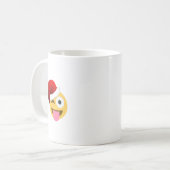 Mug noël santa claus winking emoji (Devant gauche)