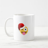 Mug noël santa claus winking emoji (Gauche)
