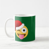 Mug noël santa claus winking emoji (Gauche)