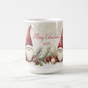 Mug Noël Santa Gnomes, Pin, Baies  