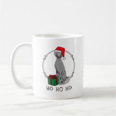 Mug Noël Santa Hat Weimaraner Chien (gris 1) mignon (Gauche)