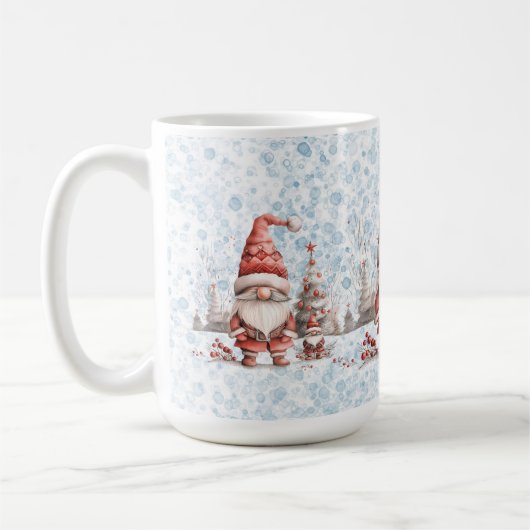 Mug Noël scandinave Gnome Berries rouges (Gauche)