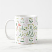 Mug Noël scandinave Motif illustré (Gauche)
