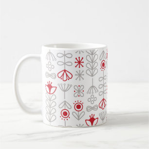 Mug Noël scandinave rouge et blanc