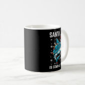 Mug Noël Shark Père Noël Jaws Jaws Jaws Hommes Garçons (Devant droit)