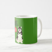 Mug Noël sibérien Husky (Devant droit)