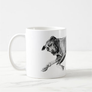 Mug Noël Sieste, Paix du mélange de pitbull