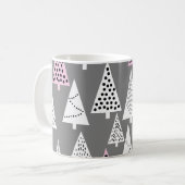 Mug Noël simple : Motif d'arbre Abstrait (Devant gauche)