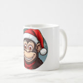 Mug Noël singe (Devant droit)