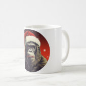 Mug Noël singe (Devant droit)
