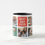 Mug Noël Snoopy & Woodstock | Meilleur papa - Collage (Centre)