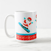 Mug Noël Snowboardeur Snowboard (Gauche)