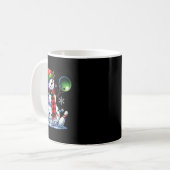 Mug Noël Snowman Jouer Bowling Ll Et Pins Noël (Devant gauche)