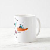 Mug Noël Snowman visage Nom personnalisé Fête (Devant droit)