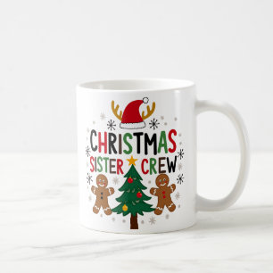 Mug Noël Soeur Crew Festive pain d'épices Amis