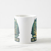 Mug Noël Sous les étoiles Scène de camping (Centre)