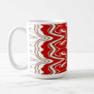 Mug Noël spécial rouge et blanc sans couture motif
