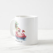 Mug Noël sur la plage de Santa (Devant gauche)