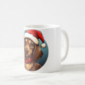 Mug Noël teckel (Devant droit)