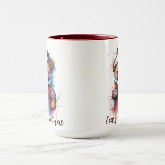 Mug Noël Teddy avec le Père Noël Beary Noël (Centre)