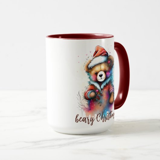 Mug Noël Teddy avec le Père Noël Beary Noël (Devant droit)