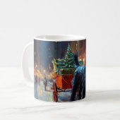 Mug Noël Terrier Écossais Saison Festive (Devant gauche)