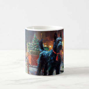 Mug Noël Terrier Écossais Saison Festive 