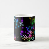 Mug Noël tomber diverses couleurs néon flacons de neig (Centre)