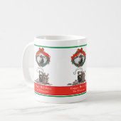 Mug Noël traditionnel Vintage Père Noël (Devant gauche)