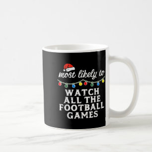 Mug Noël Très Probablement Regarder Football Match De
