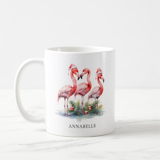 Mug Noël tropical personnalisé (Gauche)