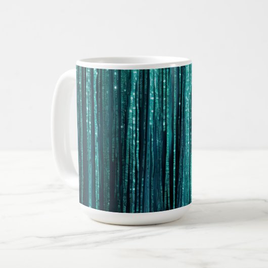 Mug Noël turquoise Pine Green Tinsel (Devant gauche)